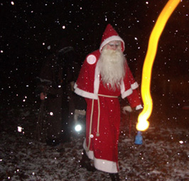 Das war eine sehr interessante Lampe, die der Samichlaus da trug.