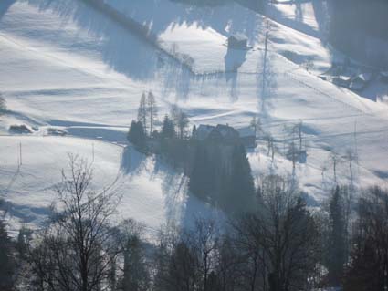 Und so sieht es auf der Nordfarm aus: Schnee, Schnee und nochmals Schnee.