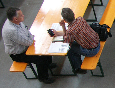 Daniel mit Martin Brunner. Er schrieb fr 'Schweizer Bauer' und 'St.Galler Bauer'