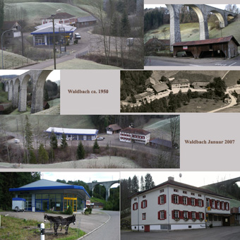 Restaurant, Halle und Viadukt